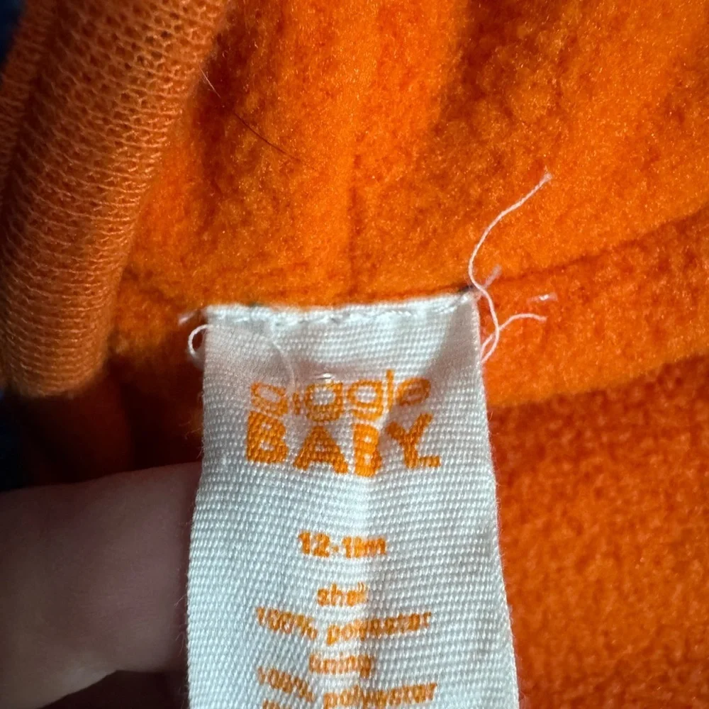 Cozy Blue and Orange Kids Footie